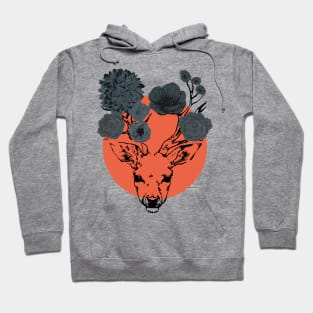 Flowers deer circle Hoodie